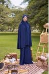 Telekung Lily Midnight Blue